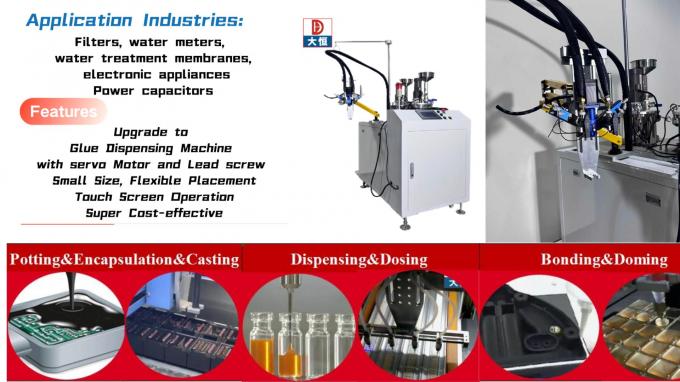 Robot automático de colocación de pegamento de silicona epoxi PU con alto grado de vacío 0