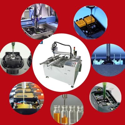 Máquina de mezcla y distribución de 2 piezas Máquina electrónica de embotellado Línea de producción de alto rendimiento